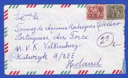 ENVELOPPE POR AVIÃO/PAR AVION -- CACHET - CORREIOS . LISBOA - Storia Postale