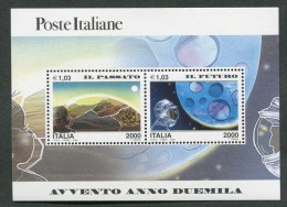 ITALIA - 2000 - FOGLIETTO AVVENTO ANNO DUEMILA IL PASSATO - IL FUTURO  MNH**-  280 - 1991-00: Ungebraucht