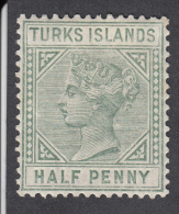 Turks Islands  1882  1/2d  SG53a  MH - Turks & Caicos (I. Turques Et Caïques)