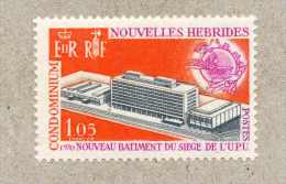 NOUVELLES-HEBRIDES : Nouveau Bâtiment De L'UPU (Union Postale Universelle) à Berne- Légende En Français - Neufs