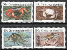 Christmas Island 1985 - Crabs 3rd Series SG203-206 MNH Cat £8.50 SG2015 - Christmas Island