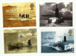 2001 - Gran Bretagna 2244/47 Sommergibili, - Submarinos