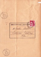 Paix 283 Sur Avis De Souffrance De Chalon-sur-Saône à  Liancourt- Rantigny (Oise) - Briefe U. Dokumente