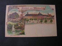 ==  Hanau Hruss Aus .. Litho  Ca. 1900  * - Hanau