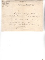 126 E DIVISION -ETAT - MAJOR -NOTE DE SERVICE -LAISSER PASSER CYCLISTE -4 FEVRIER 1917 - Décrets & Lois