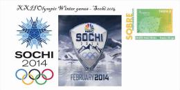 Spain 2014 - XXII Olimpics Winter Games Sochi 2014 Special Prepaid Cover - Winter 2014: Sotschi