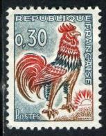 FRANCE 1331A 30c Vert, Rouge Et Bistre - 1962-1965 Coq De Decaris