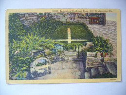 US: Florida St. Augustine - Fountain Of Youth And Cross - 1950 Used - St Augustine