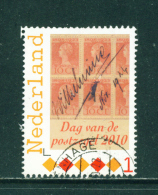 NETHERLANDS - 2010  Stamp Day  44c  Used As Scan - Gebraucht