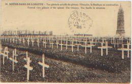 Pas De Calais 62, Ablain Saint Nazaire, Notre Dame De Lorette, Nécropole Nationale, Basilique En Construction 1924 - War Cemeteries