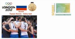 Spain 2014 - Olympic Summer Games London 2012 - Russia Gold Medals Special Prepaid Cover - Summer 2012: London