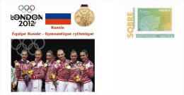 Spain 2014 - Olympic Summer Games London 2012 - Russia Gold Medals Special Prepaid Cover - Eté 2012: Londres