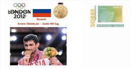 Spain 2014 - Olympic Summer Games London 2012 - Russia Gold Medals Special Prepaid Cover - Verano 2012: Londres