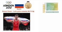 Spain 2014 - Olympic Summer Games London 2012 - Russia Gold Medals Special Prepaid Cover - Verano 2012: Londres