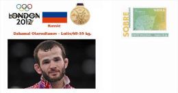 Spain 2014 - Olympic Summer Games London 2012 - Russia Gold Medals Special Prepaid Cover - Summer 2012: London