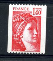 France  -  Roulettes  :  Yv  2104a  **          Avec Numéro Rouge - Coil Stamps