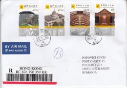 HONG KONG : LEGISLATIVE COUNCIL On Registered Cover Circulated To ROMANIA - Registered Shipping! Envoi Enregistre! - Usati