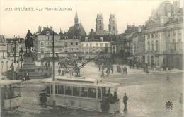 ORLEANS LA PLACE DU MARTROI TRAMWAY GROS PLAN - Orleans