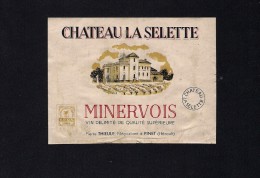 # CHATEAU LA SELETTE MINERVOIS France Red Wine Label, Wein Vino Vin Etiquette Etiqueta Etikett  Pinet Herault - Languedoc-Roussillon