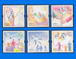 HK 2014-0002, "Heartwarming", Set Of 6 Stamps MNH - Ongebruikt