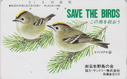 TC JAPON / 110-68305 - Série 1 SAVE THE BIRDS / 43/60 - OISEAU ROITELET - WREN BIRD JAPAN Phonecard - VOGEL - Passereaux