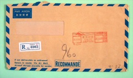 Japan 1983 Bank Registered Cover - Machine Franking - Mountain - Cartas & Documentos