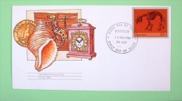 Australia 2080 FDC Cover - Museum Day Shell Coin Clock Squeleton - Cartas & Documentos