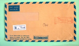Japan 1983 Bank Registered Cover - Machine Franking - Mountain - Briefe U. Dokumente