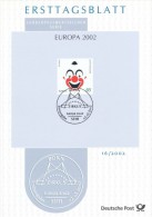 BRD / First Day Sheet (2002/16) 53111 Bonn: EUROPA 2002 (Circus) - Cirque