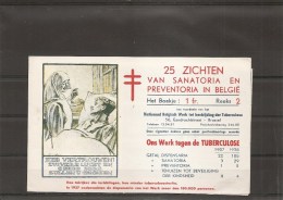 Belgique -Sanatoriums ( Carnet Complet De Vignettes De 1950 En Noir -série 2 à Voir) - Privat- Und Lokalpost [PR & LO]