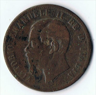 Victot  Emmanuel II    10 Centimes   1863 - 1861-1878 : Victor Emmanuel II