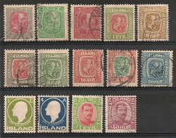 Islande Island. 1902-1920. Entre N° 35 Et 93. Oblit. Et Neuf * MH - Gebraucht