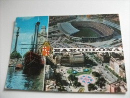 Stadio Stadium  Estadio  Campo Sportivo Campo Calcio Nou Camp Barcelona Spagna Caravella Multivedute - Stadiums