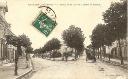 Cpa Thouars Avenue De La Gare - Thouars