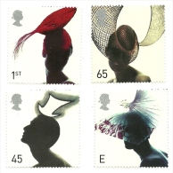 2001 - Gran Bretagna 2258/61 Cappelli, - Unused Stamps