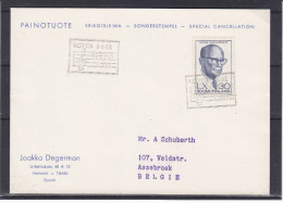 Musique - Président - Finlande - Carte Postale De 1961 - Oblitération Spéciale Kotka - Storia Postale