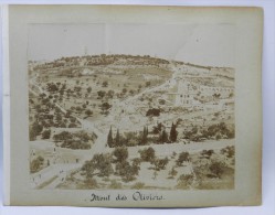 2 Albumens Circa 1860 - Mont Des Oliviers - Garden Of Gethseman - Jerusalem - Phot. Langaki. Measure 35 X 27 Cms. Two Ph - Alben & Sammlungen