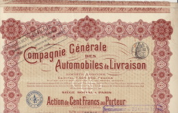 5X Compagnie Generale Des Automobiles De Livraison - Automobile