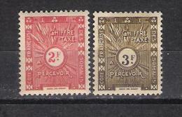 French Somali Coast Y/T   Nr Taxe 42*/43* (a6p7) - Unused Stamps