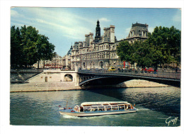 Delcampe - Paris: L´ Hotel De Ville, Vedette Paris Tour Eiffel (14-551) - Paris (04)