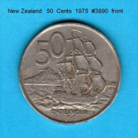 NEW ZEALAND    50  CENTS  1975   (KM # 37) - Nouvelle-Zélande