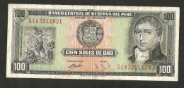 [NC] PERU' - BANCO CENTRAL De RESERVA Del PERU' - 100 SOLES (1974) - Pérou