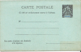 Entier Postal De Guyanne Avec Reponse Payée - Cartas & Documentos