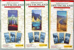 BRD Deutsche Post Philatelie-Landkarten Deutschland Teil 1, 2 + 4 - Andere & Zonder Classificatie