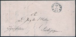 Altbrief 1856 Aus Detmold Nach Falkenhagen Mit Zierstempel Rischnau - [Voorlopers