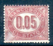 Italia Regno 1875 SERVIZIO DI STATO Lacca ** MNH - Oficiales