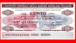 MINIASSEGNI - ISTITUTO CENTRALE BANCHE POPOLARI ITALIANE - FdS - 024 - [10] Chèques