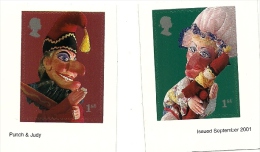 2001 - Gran Bretagna 2272/73 Marionette - Adesivi, - Marionetas
