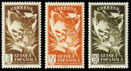 Guinea 306/08 (*) Sin Goma. Genetta 1951 - Guinée Espagnole