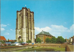 NL.- Zierikzee. St. Lievensmonstertoren Met Grote Kerk  Met Markt. Prov. Zeeland. 2 Scans - Zierikzee